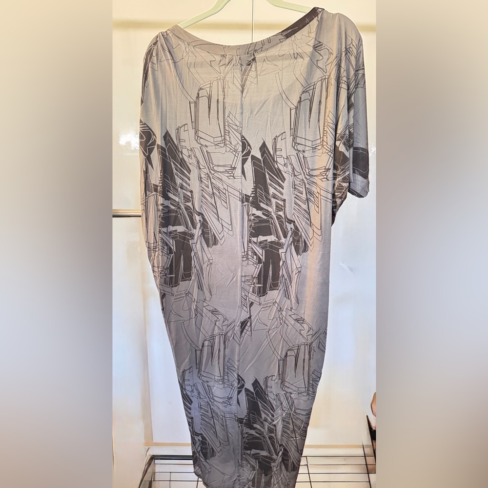 Diesel Abstract Black and Gray Tee